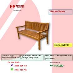 WOODEN SETTEE