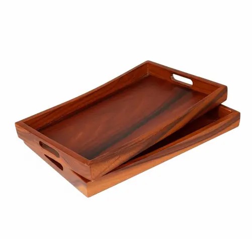 Wooden sServing Trays (Set of 2)