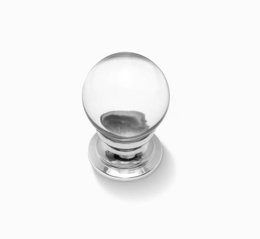 Glass Knob Clear