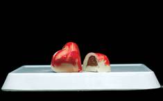 Heart Shaped Chocolate in Butter....